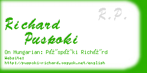 richard puspoki business card